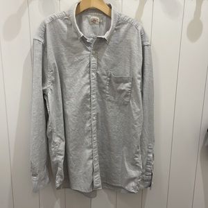 Faherty Cotton Blend Long Sleeve Light Gray Shirt—Great Looking! Excl. Cond. XXL
